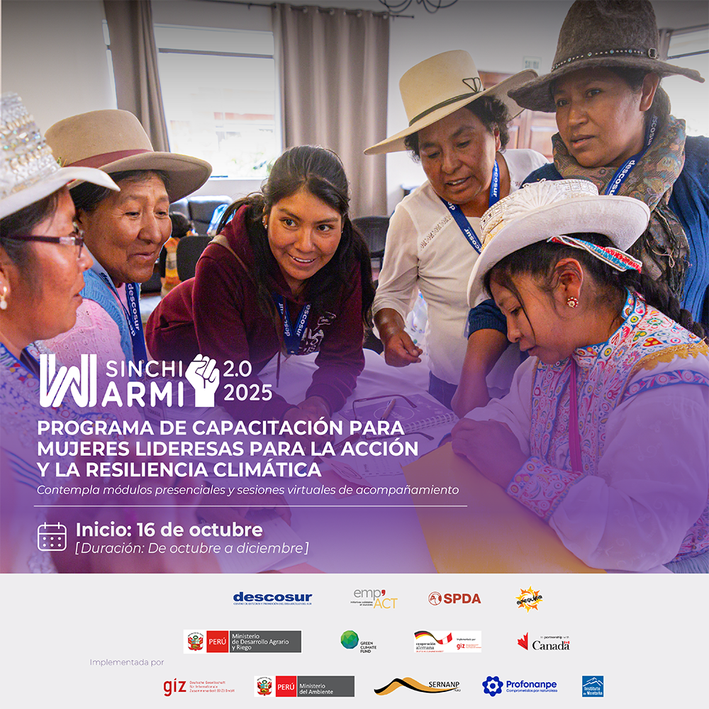 Sinchi Warmi 2.0: Mujeres rurales liderando la acción climática, el empoderamiento altoandino y la gobernanza del agua en Arequipa