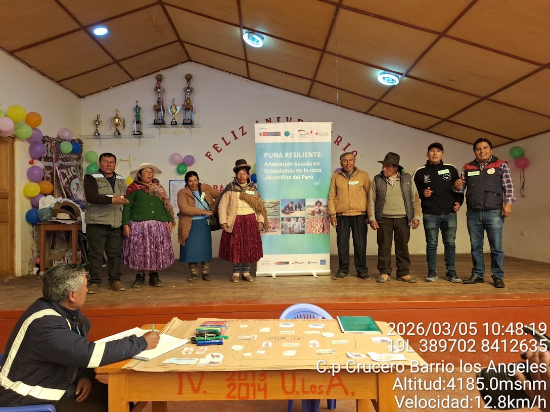 Comunidades de Puno inician actividades en la construcción de iniciativas locales para hacer frente al cambio climático
