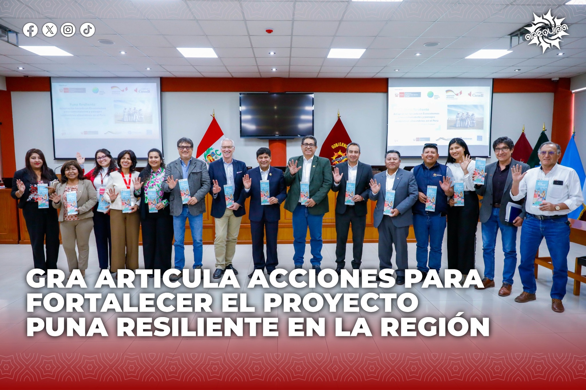 GORE Arequipa articula acciones para fortalecer el proyecto Puna Resiliente en la región
