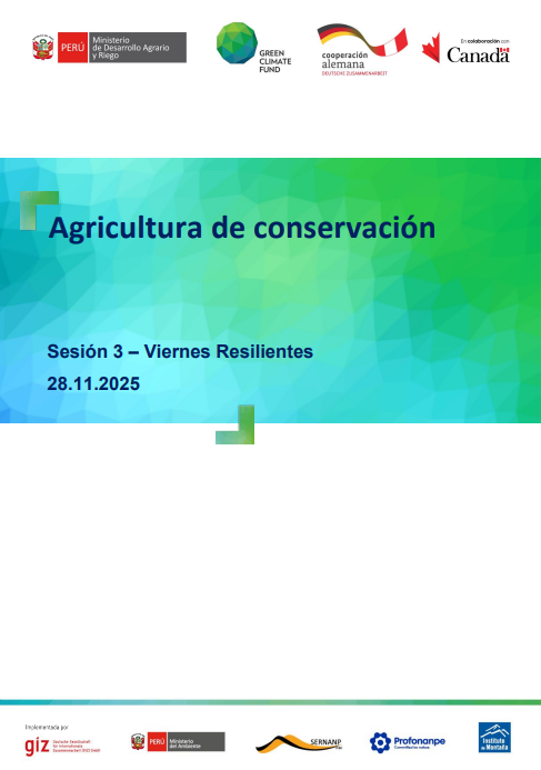 Viernes Resiliente - Sesión 3 - Agricultura de Conservación