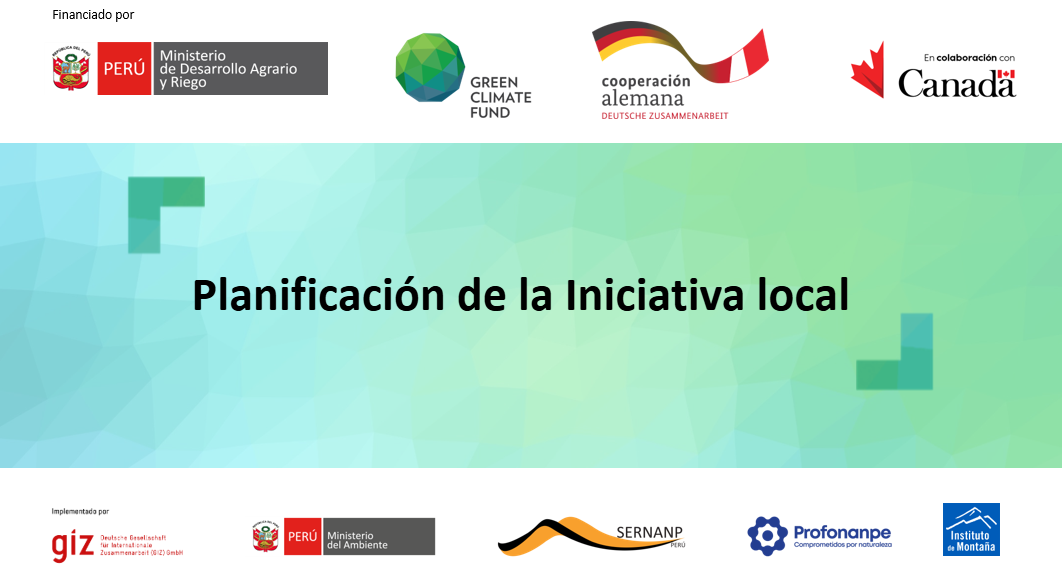 Sesión 12: Planificación de actividades de la Iniciativa Local