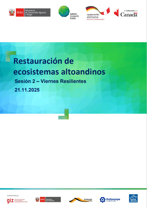 Viernes Resiliente - Sesión 2 - Restauración de los ecosistemas altoandinos